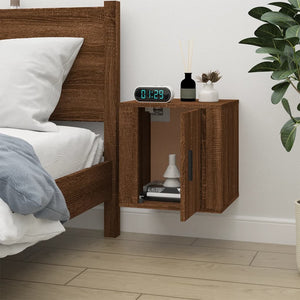 Έπιπλο Τηλεόρασης Επιτοίχιο Καφέ Δρυς 40x34,5x40 εκ.
