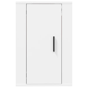 Έπιπλο Τηλεόρασης Επιτοίχιο Λευκό 40x34,5x60 εκ.