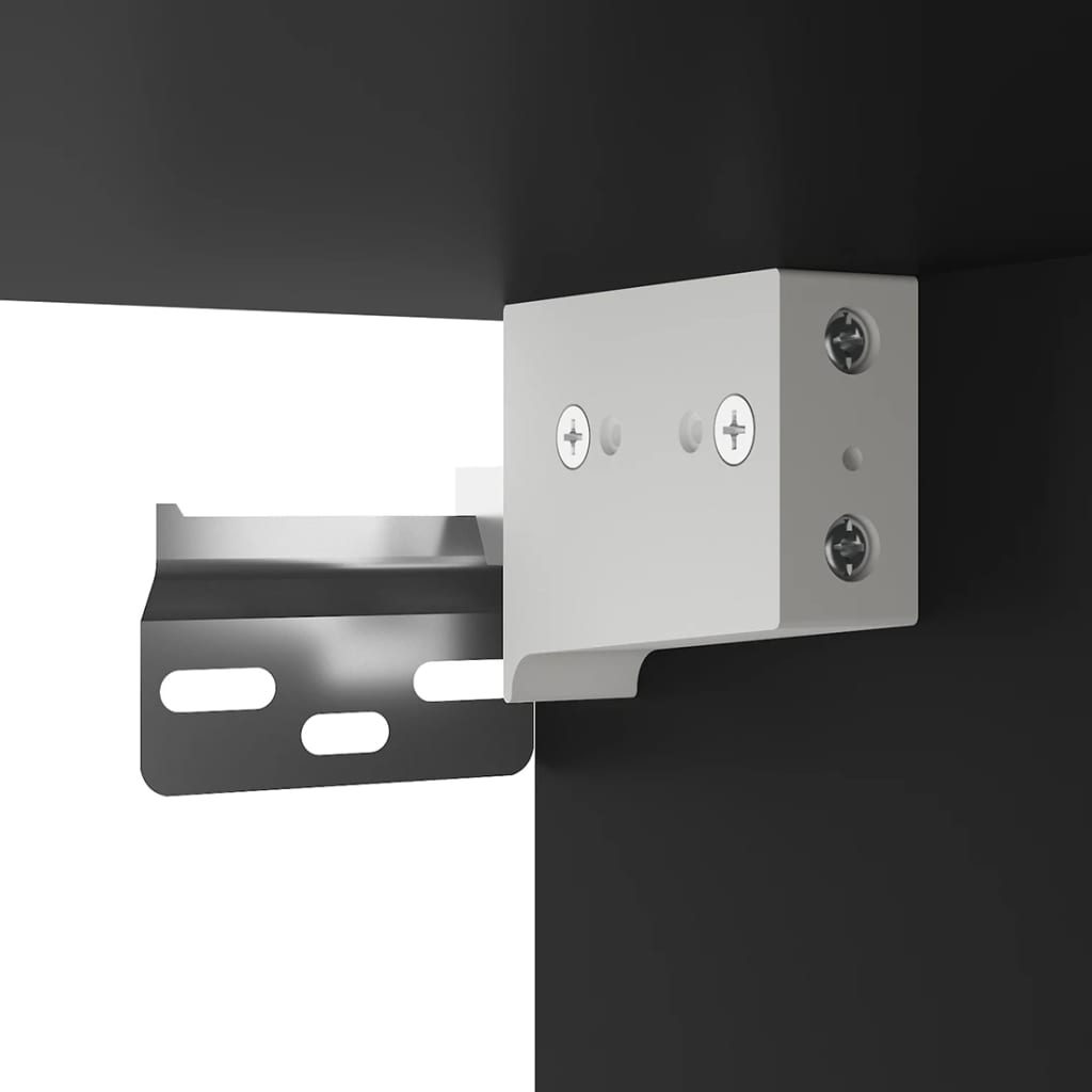 Έπιπλο Τηλεόρασης Επιτοίχιο Μαύρο 40x34,5x60 εκ. - Pakobazaar