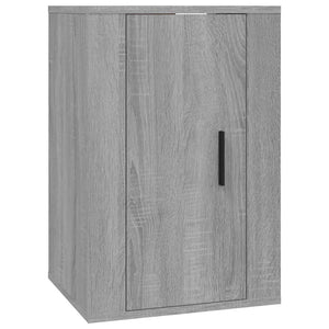 Έπιπλα Τηλεόρασης Επιτοίχια 2 τεμ. Γκρι Sonoma 40x34,5x60 εκ.