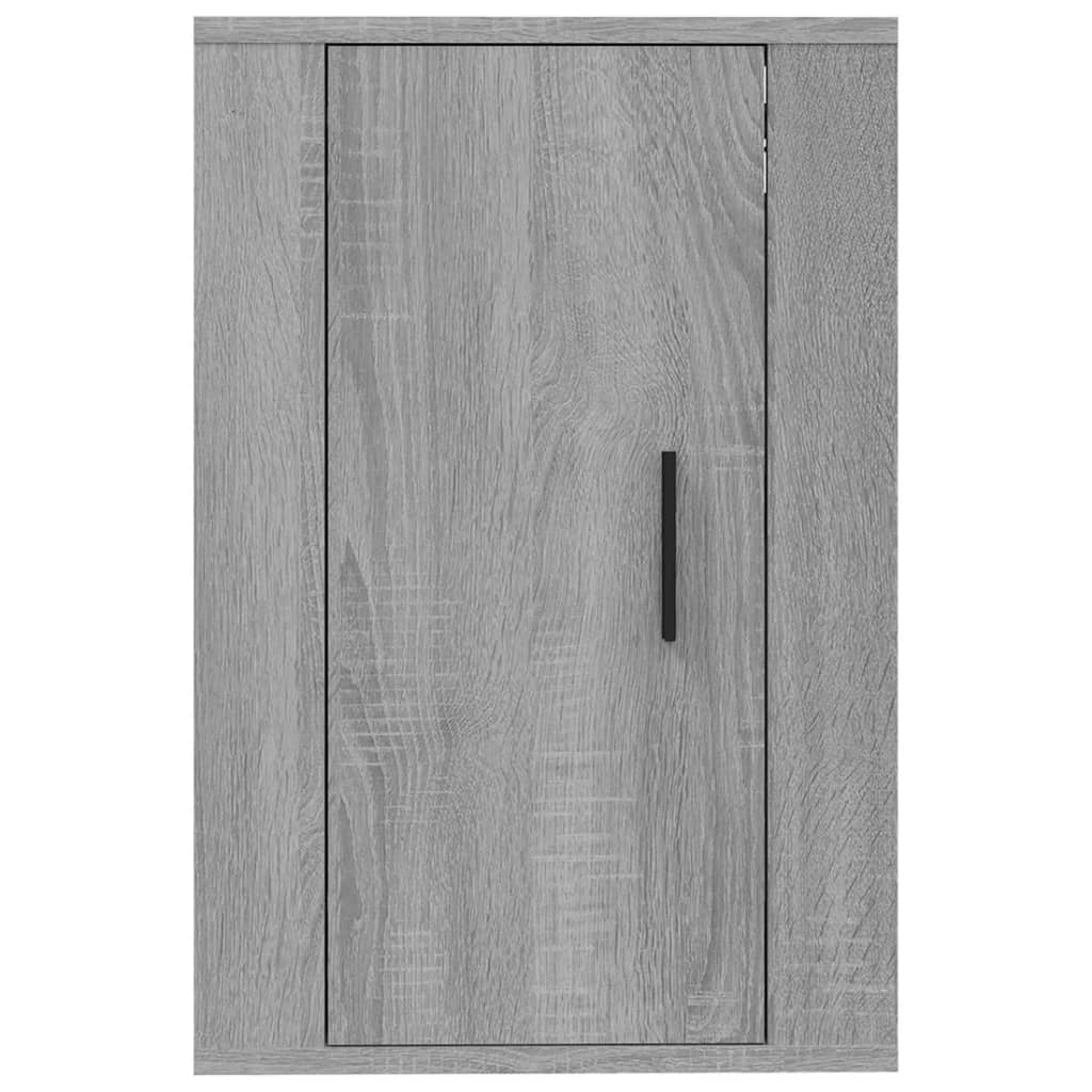 Έπιπλα Τηλεόρασης Επιτοίχια 2 τεμ. Γκρι Sonoma 40x34,5x60 εκ.
