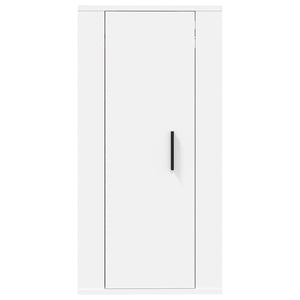 Έπιπλο Τηλεόρασης Επιτοίχιο Λευκό 40x34,5x80 εκ.