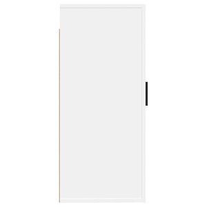 Έπιπλο Τηλεόρασης Επιτοίχιο Λευκό 40x34,5x80 εκ.