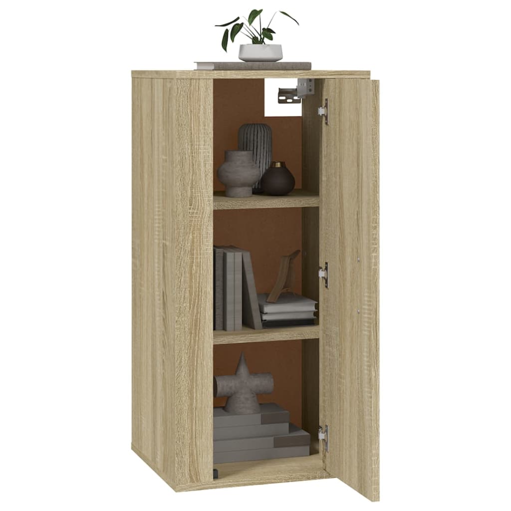 Έπιπλο Τηλεόρασης Επιτοίχιο Sonoma Δρυς 40x34,5x80 εκ.