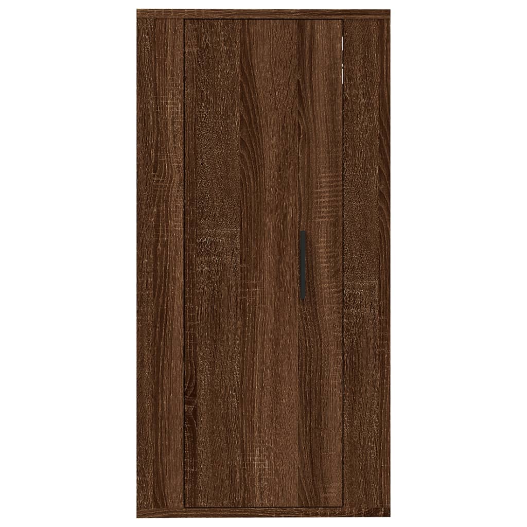 Έπιπλο Τηλεόρασης Επιτοίχιο Καφέ Δρυς 40x34,5x80 εκ.