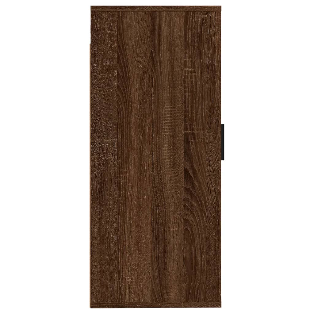 Έπιπλο Τηλεόρασης Επιτοίχιο Καφέ Δρυς 40x34,5x80 εκ.