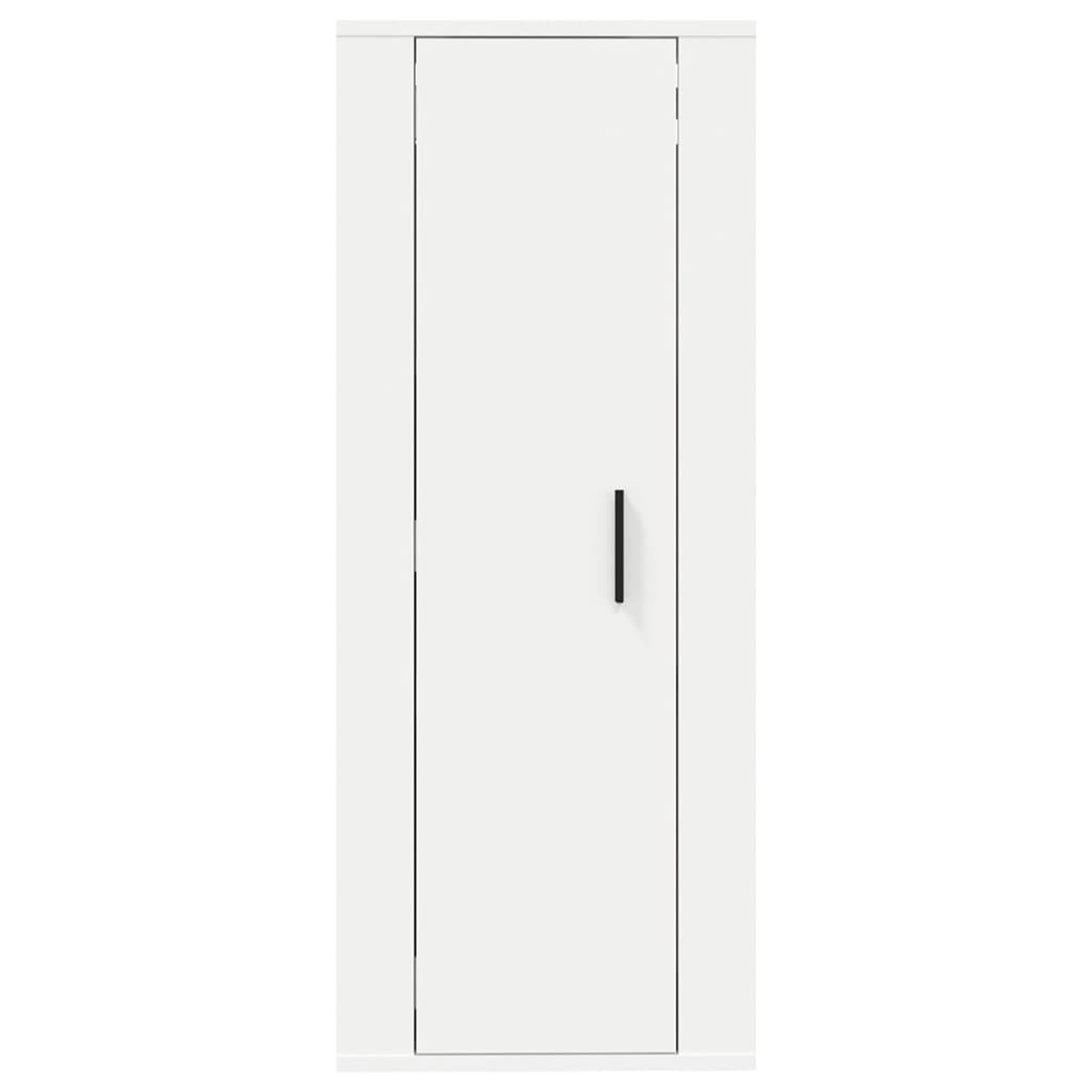 Έπιπλο Τηλεόρασης Επιτοίχιο Λευκό 40x34,5x100 εκ.