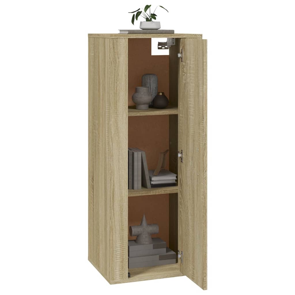 Έπιπλο Τηλεόρασης Επιτοίχιο Sonoma Δρυς 40x34,5x100 εκ.