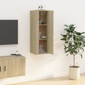 Έπιπλο Τηλεόρασης Επιτοίχιο Sonoma Δρυς 40x34,5x100 εκ.