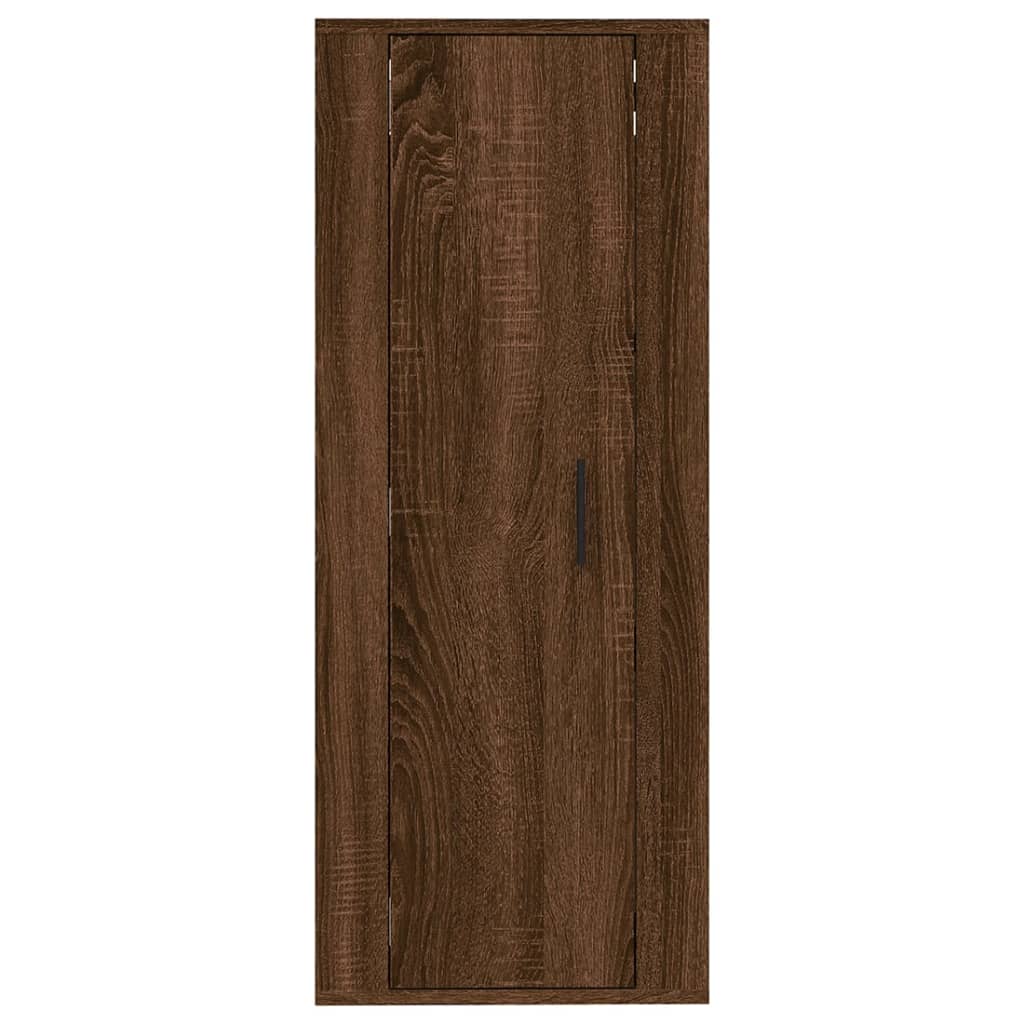 Έπιπλο Τηλεόρασης Επιτοίχιο Καφέ Δρυς 40x34,5x100 εκ.