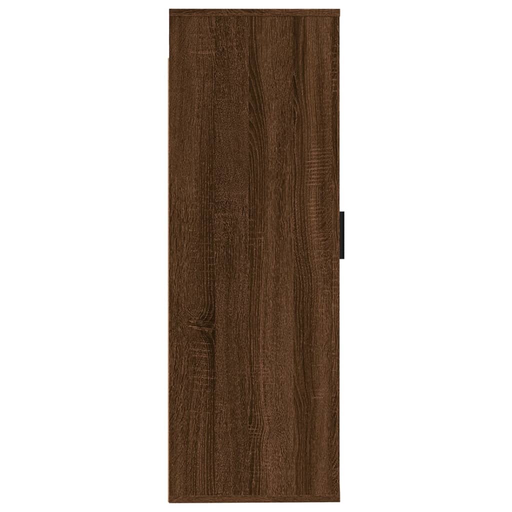 Έπιπλο Τηλεόρασης Επιτοίχιο Καφέ Δρυς 40x34,5x100 εκ.