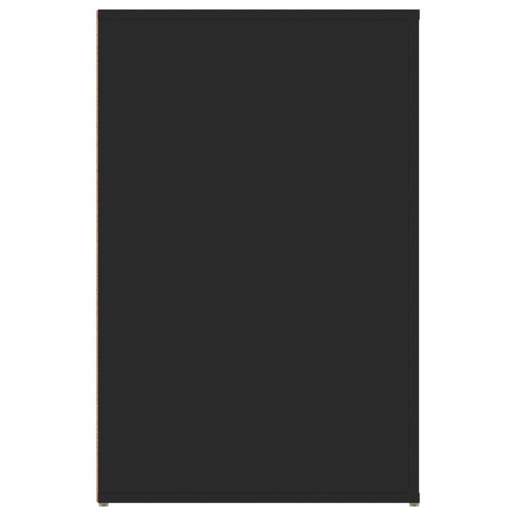 Γραφείο Μαύρο 100x49x75 εκ. από Επεξεργασμένο Ξύλο