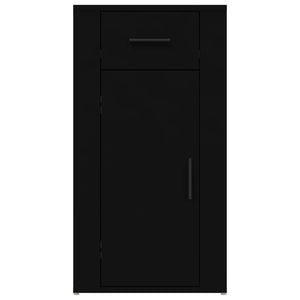 Ντουλάπι Γραφείου Μαύρο 40 x 49 x 75 εκ. από Επεξεργασμένο Ξύλο