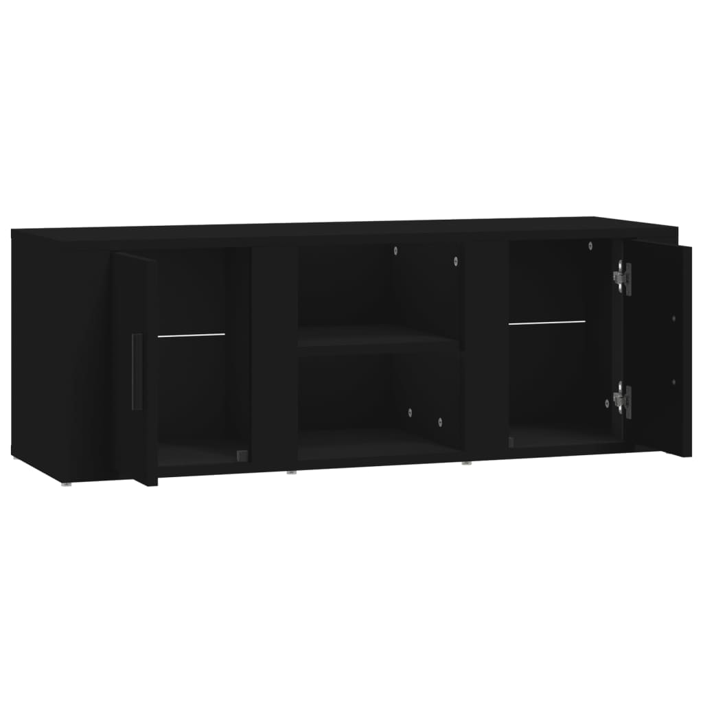 Έπιπλο Τηλεόρασης Μαύρο 100x31,5x35εκ. Επεξ. Επεξεργασμένο Ξύλο