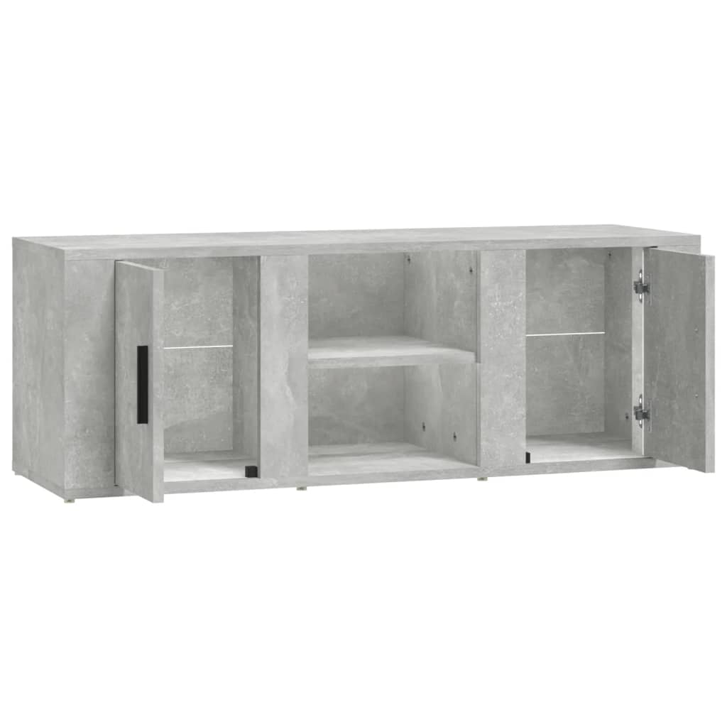Έπιπλο Τηλεόρασης Γκρι Σκυρ. 100x31,5x35 εκ. Επεξ. Ξύλο - Pakobazaar