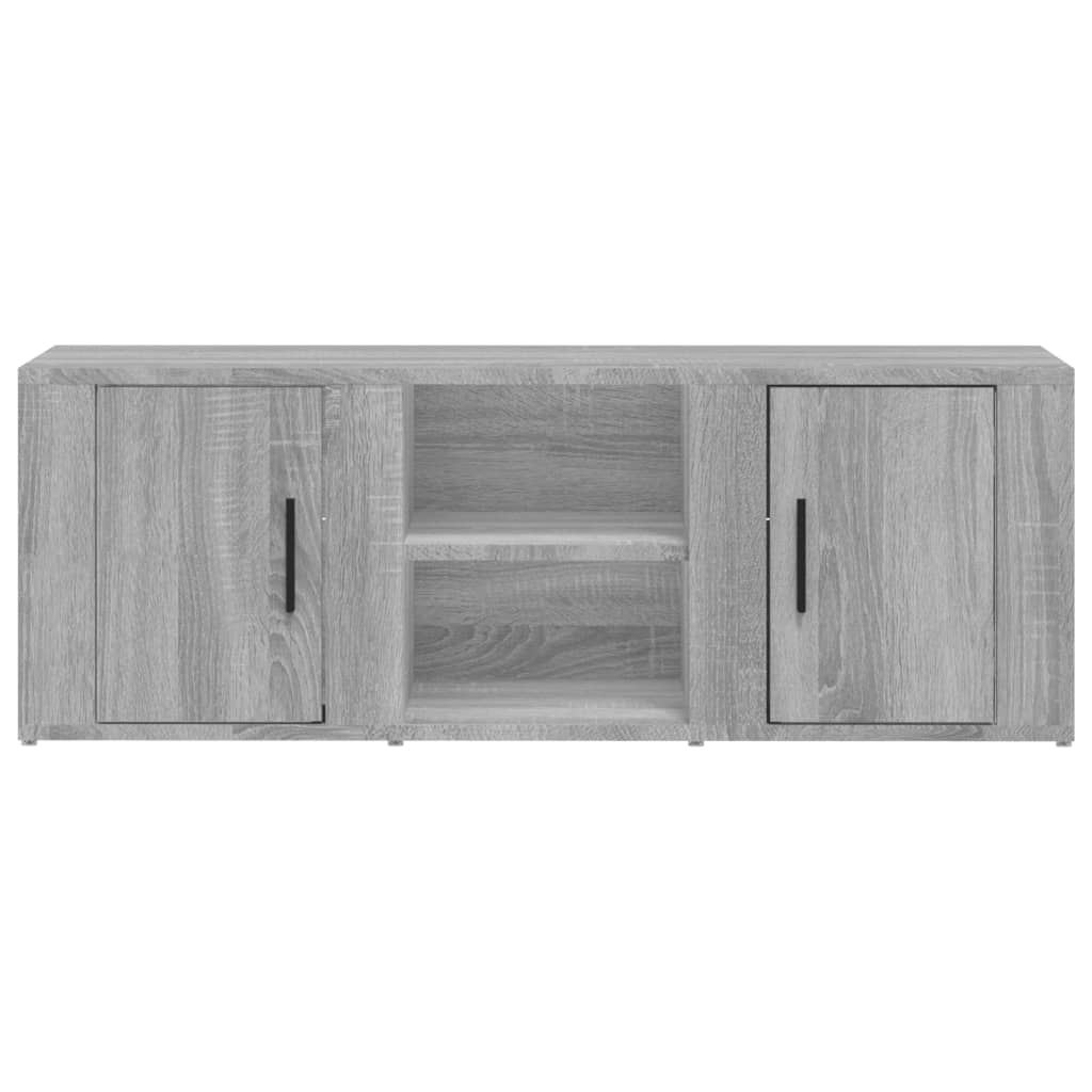 Έπιπλο Τηλεόρασης Γκρι Sonoma 100x31,5x35 εκ. από Επεξεργ. Ξύλο