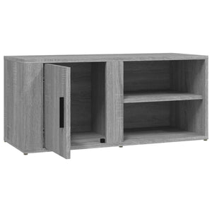 Έπιπλα Τηλεόρασης 2 τεμ. Γκρι Sonoma 80x31,5x36 εκ. Επεξ. Ξύλο