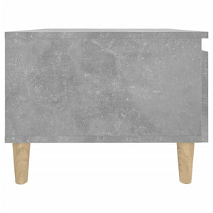 Τραπέζια Βοηθητικά 2 τεμ. Γκρι Σκυροδ. 50x46x35 εκ. Επεξ. Ξύλο
