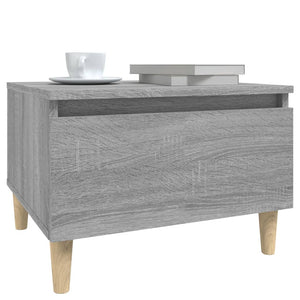 Τραπέζι Βοηθητικό Γκρι Sonoma 50x46x35 εκ. Επεξεργασμένο Ξύλο