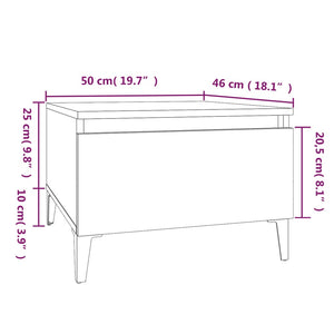 Βοηθητικά Τραπέζια 2 τεμ. Λευκά 50x46x35 εκ. Επεξεργασμένο Ξύλο
