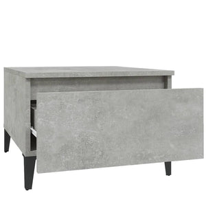 Τραπέζια Βοηθητικά 2 τεμ. Γκρι Σκυροδ. 50x46x35 εκ. Επεξ. Ξύλο