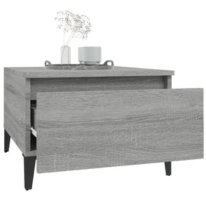 Τραπέζι Βοηθητικό Γκρι Sonoma 50x46x35 εκ. Επεξεργασμένο Ξύλο