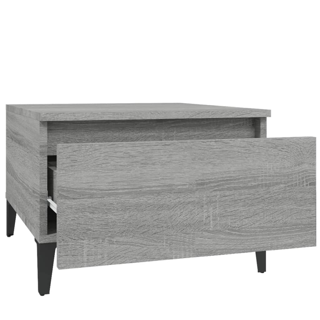 Τραπεζάκια Σαλονιού 2 τεμ. Γκρι Sonoma 50x46x35 εκ. Επεξ. Ξύλο - Pakobazaar