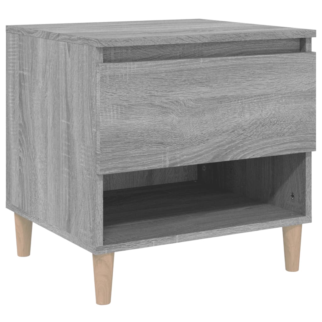 Κομοδίνο Γκρι Sonoma 50x46x50 εκ. από Επεξεργασμένο Ξύλο - Pakobazaar