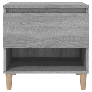 Κομοδίνο Γκρι Sonoma 50x46x50 εκ. από Επεξεργασμένο Ξύλο - Pakobazaar