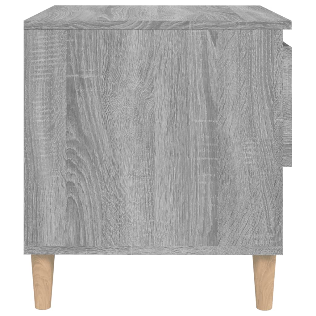 Κομοδίνο Γκρι Sonoma 50x46x50 εκ. από Επεξεργασμένο Ξύλο - Pakobazaar