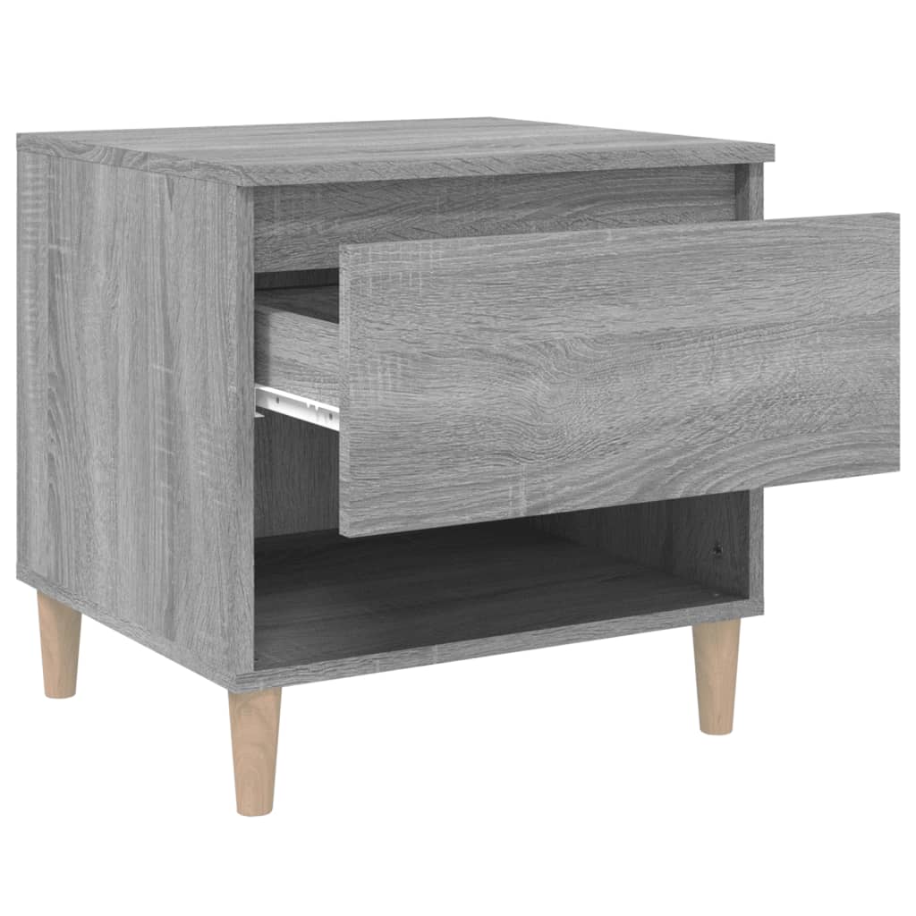 Κομοδίνο Γκρι Sonoma 50x46x50 εκ. από Επεξεργασμένο Ξύλο - Pakobazaar