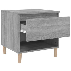 Κομοδίνο Γκρι Sonoma 50x46x50 εκ. από Επεξεργασμένο Ξύλο - Pakobazaar