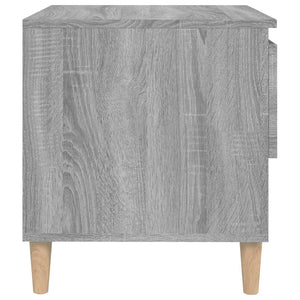 Κομοδίνα 2 τεμ Γκρι sonoma 50x46x50 εκ. από Επεξεργασμένο Ξύλο