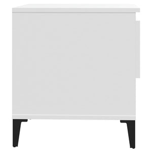 Βοηθητικά Τραπέζια 2 τεμ. Λευκά 50x46x50 εκ. Επεξεργασμένο Ξύλο