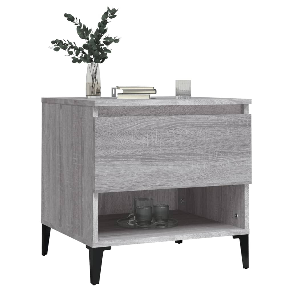 Βοηθητικό Τραπέζι Γκρι Sonoma 50x46x50 εκ. Επεξεργασμένο Ξύλο