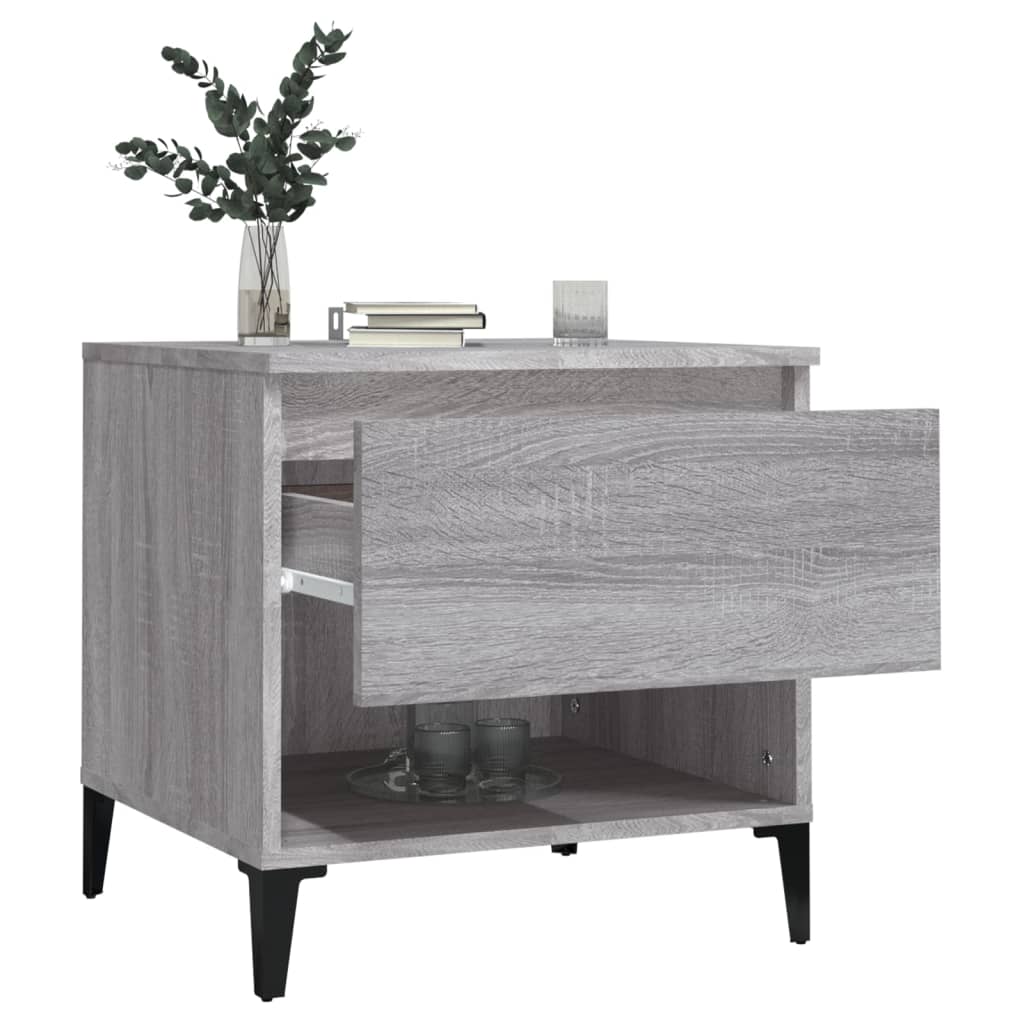 Βοηθητικό Τραπέζι Γκρι Sonoma 50x46x50 εκ. Επεξεργασμένο Ξύλο