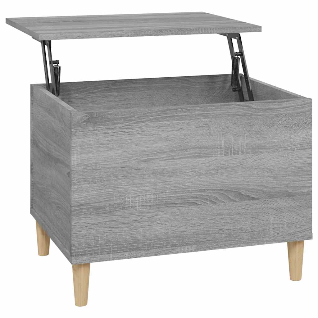 Τραπεζάκι Σαλονιού Γκρι Sonoma 60x44,5x45εκ. Επεξεργασμένο Ξύλο