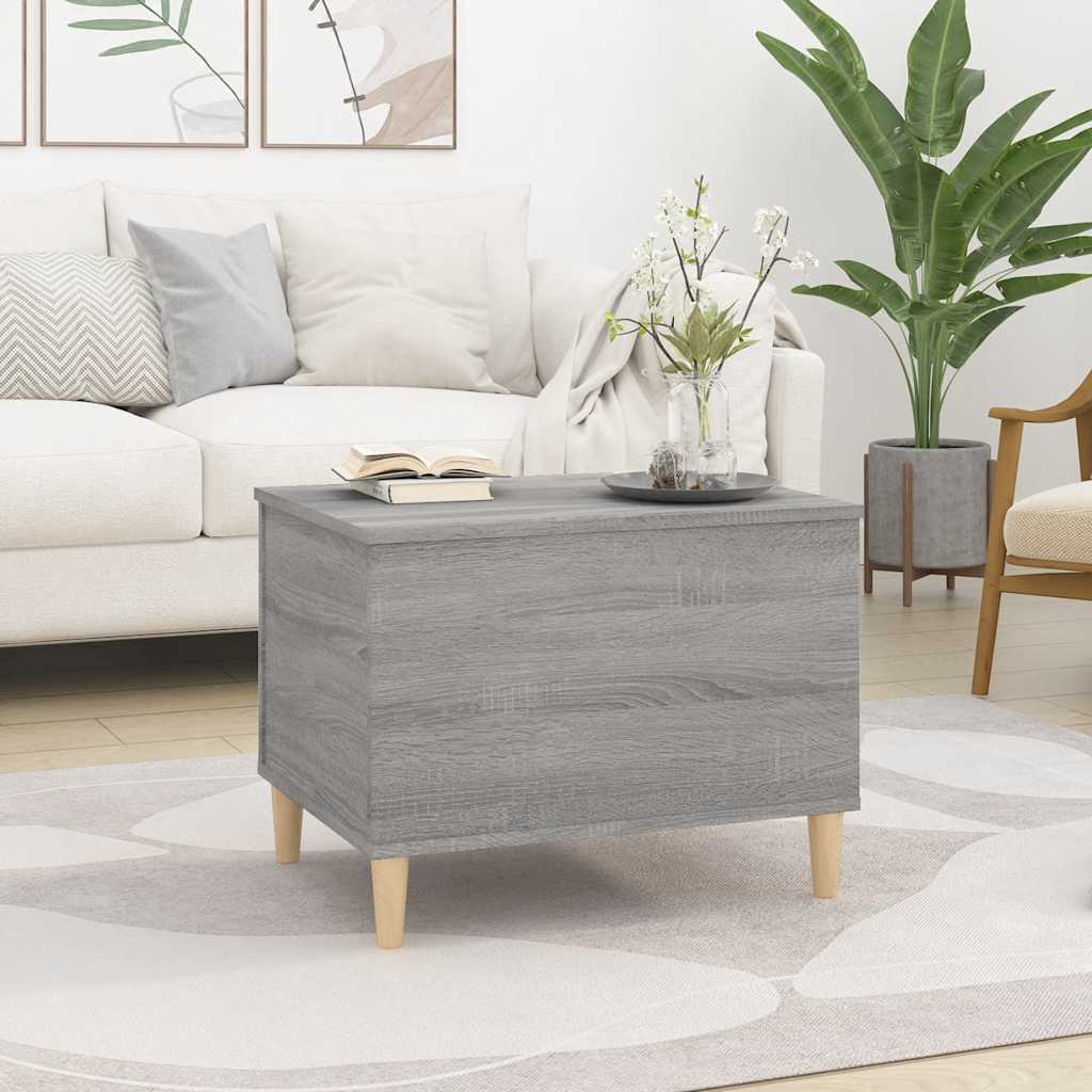 Τραπεζάκι Σαλονιού Γκρι Sonoma 60x44,5x45εκ. Επεξεργασμένο Ξύλο