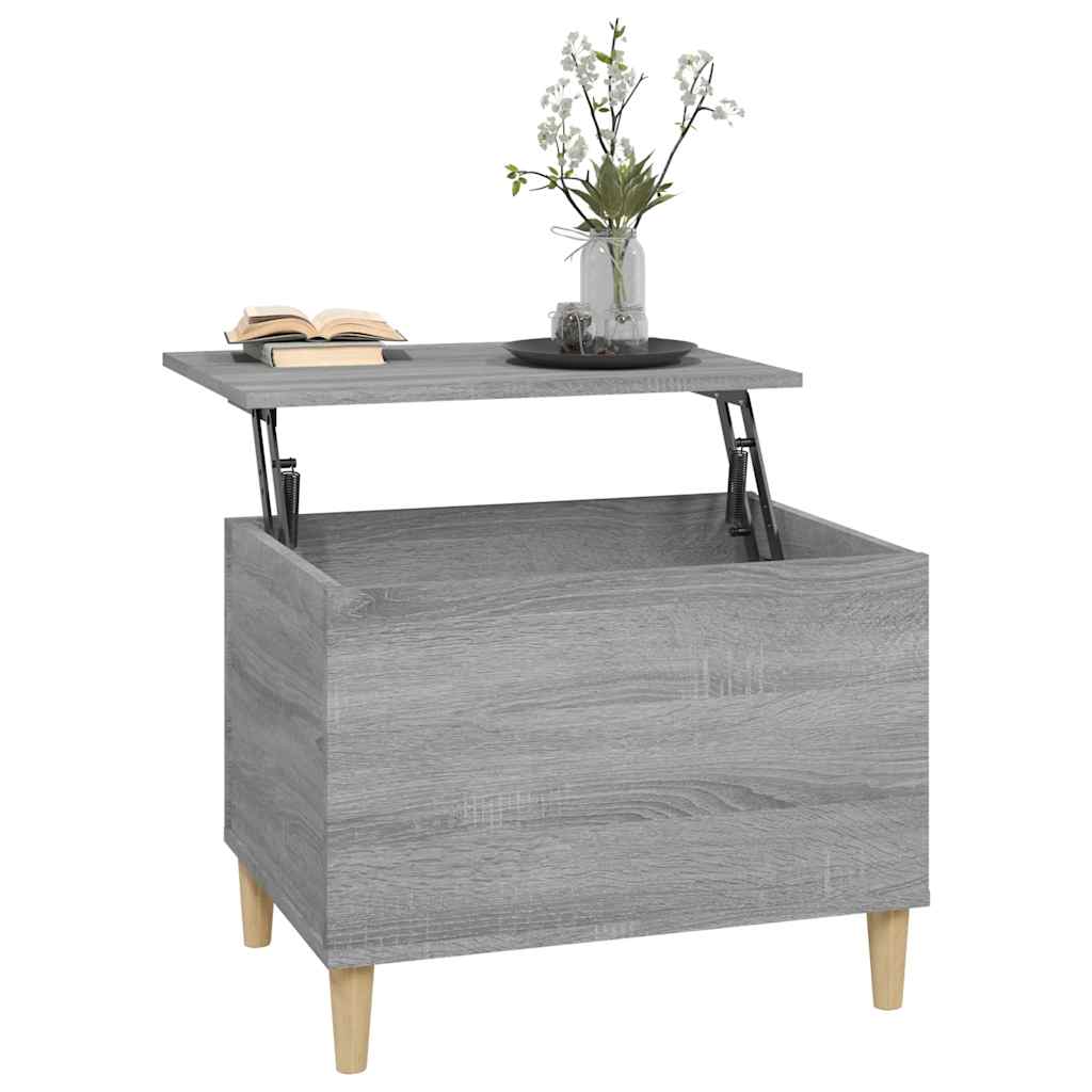Τραπεζάκι Σαλονιού Γκρι Sonoma 60x44,5x45εκ. Επεξεργασμένο Ξύλο