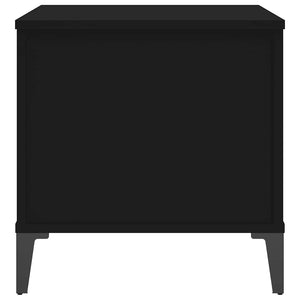 Τραπεζάκι Σαλονιού Μαύρο 60x44,5x45 εκ. Επεξεργασμένο Ξύλο