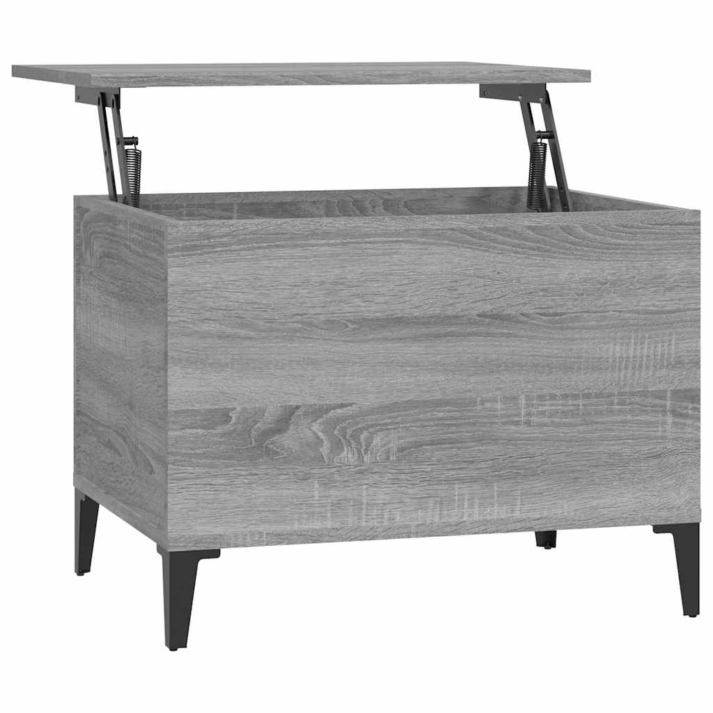 Τραπεζάκι Σαλονιού Γκρι Sonoma 60x44,5x45εκ. Επεξεργασμένο Ξύλο