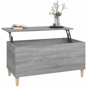 Τραπεζάκι Σαλονιού Γκρι Sonoma 90x44,5x45 εκ.Επεξεργασμένο Ξύλο