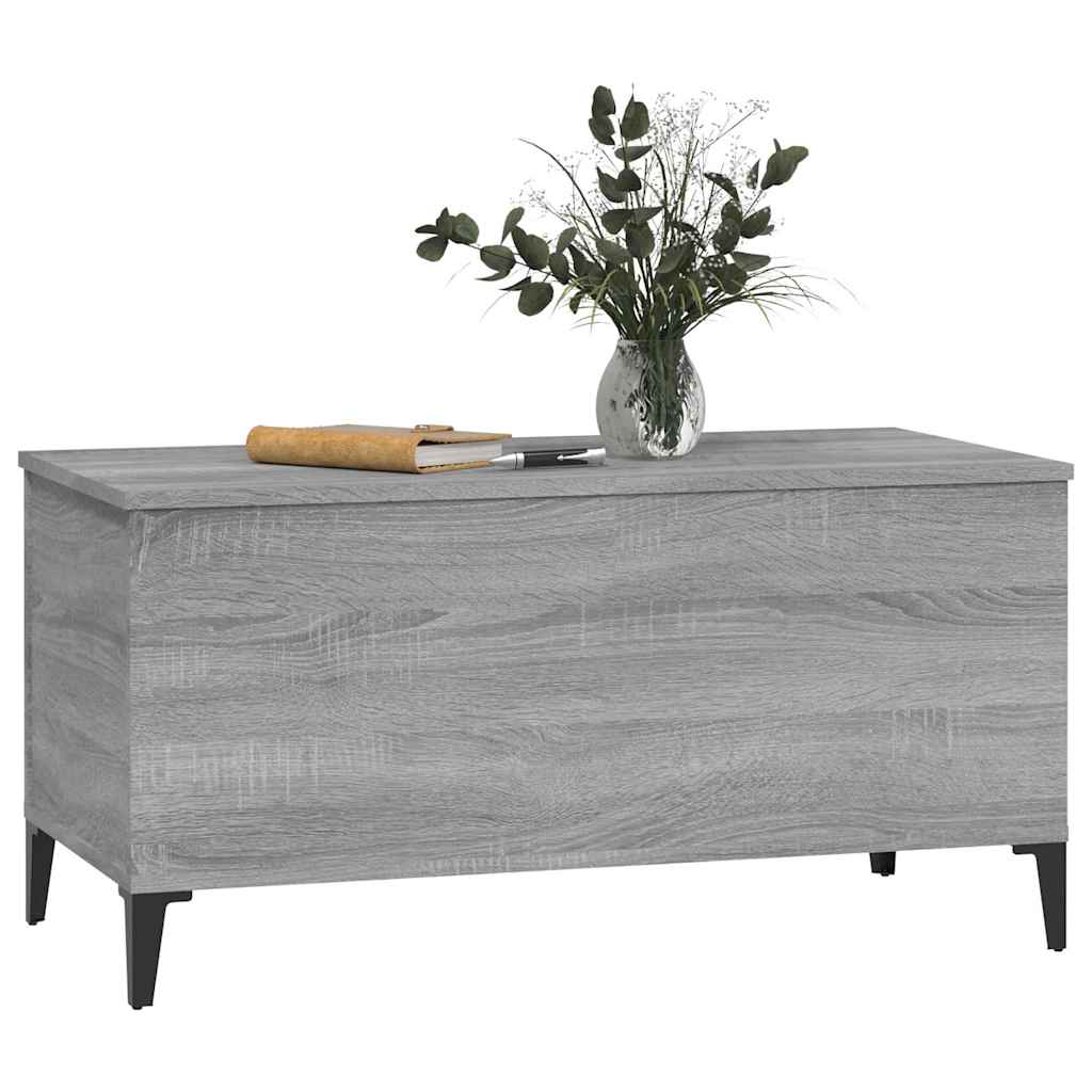 Τραπεζάκι Σαλονιού Γκρι Sonoma 90x44,5x45 εκ.Επεξεργασμένο Ξύλο