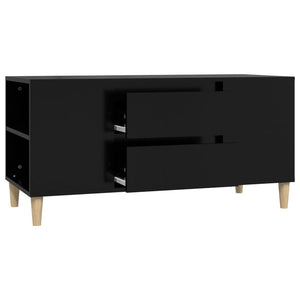 Έπιπλο Τηλεόρασης Μαύρο 102x44,5x50 εκ. Επεξεργασμένο Ξύλο