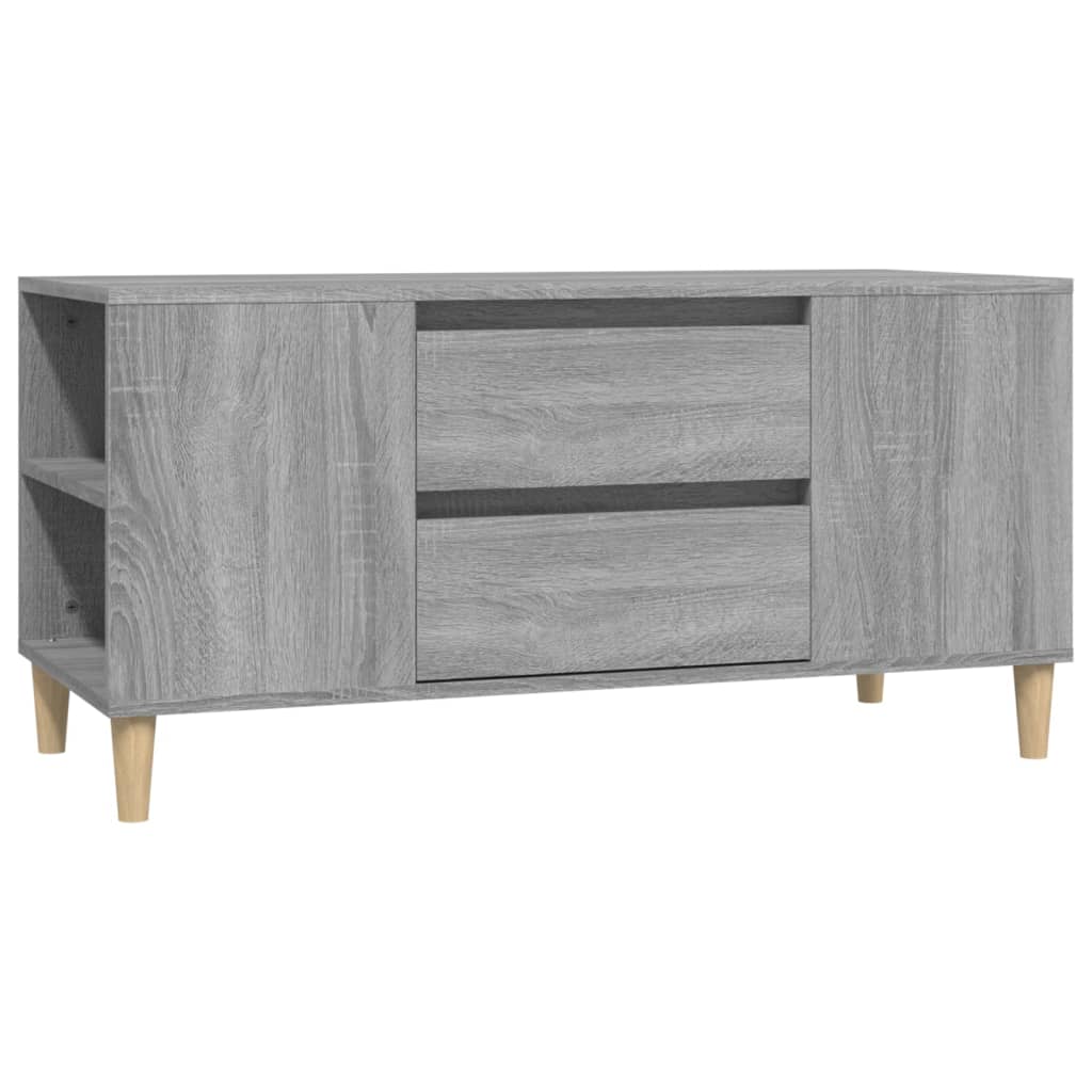 Έπιπλο Τηλεόρασης Γκρι Sonoma 102x44,5x50εκ. Επεξεργασμένο Ξύλο