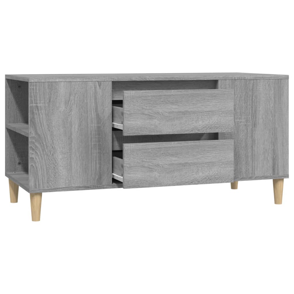 Έπιπλο Τηλεόρασης Γκρι Sonoma 102x44,5x50εκ. Επεξεργασμένο Ξύλο