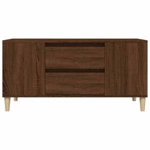 Έπιπλο Τηλεόρασης Καφέ Δρυς 102x44,5x50 εκ. Επεξεργασμένο Ξύλο - Pakobazaar