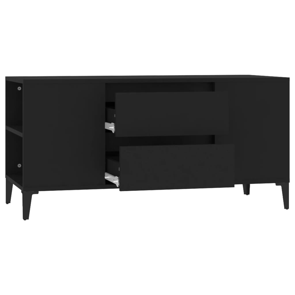 Έπιπλο Τηλεόρασης Μαύρο 102x44,5x50 εκ. Επεξεργασμένο Ξύλο