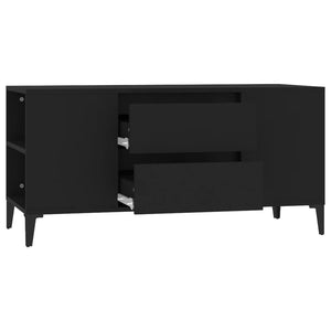 Έπιπλο Τηλεόρασης Μαύρο 102x44,5x50 εκ. Επεξεργασμένο Ξύλο