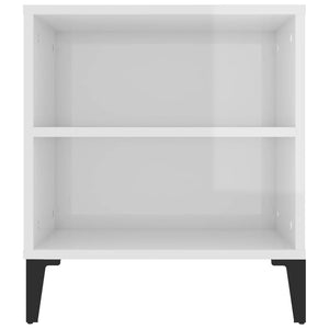 Έπιπλο Τηλεόρασης Γυαλ. Λευκό 102x44,5x50 εκ.Επεξεργασμένο Ξύλο